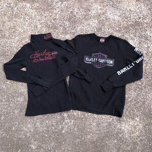 2 Harley-Davidson Black Sweatshirts